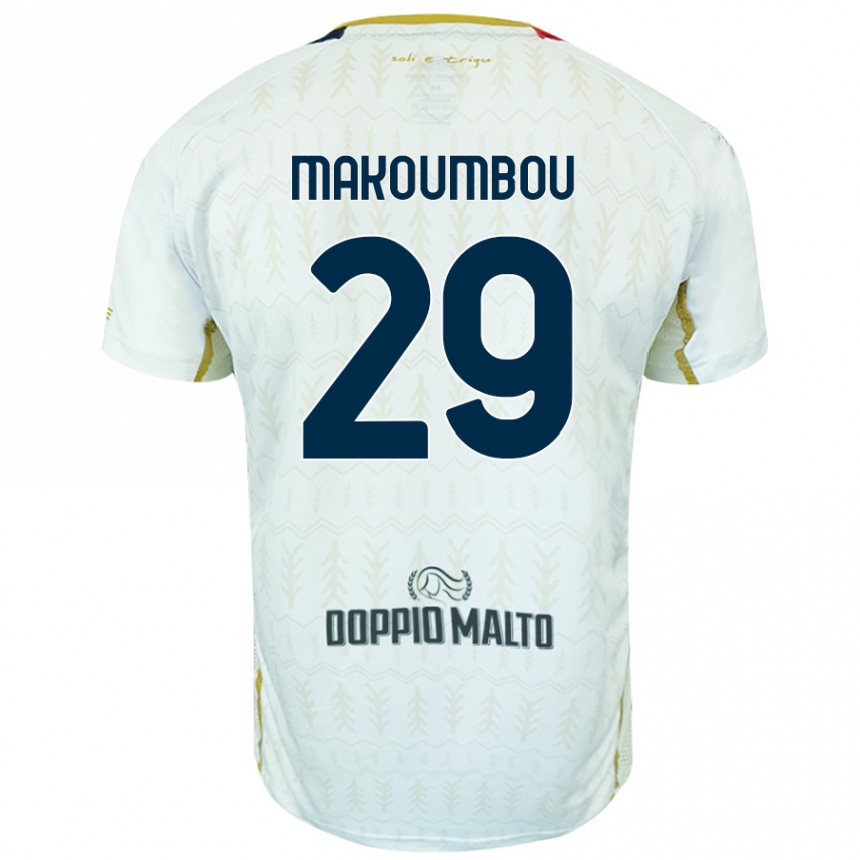 Vaikiškas Antoine Makoumbou #29 Baltas Išvykos Marškinėliai 2024/25 T-Shirt