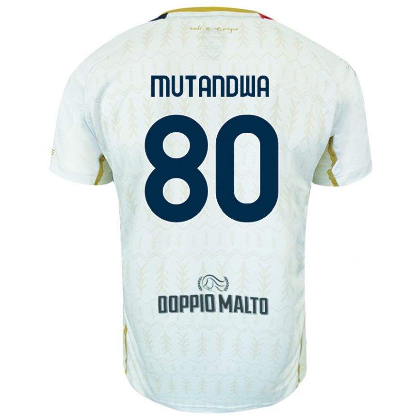 Vaikiškas Kingstone Mutandwa #80 Baltas Išvykos Marškinėliai 2024/25 T-Shirt