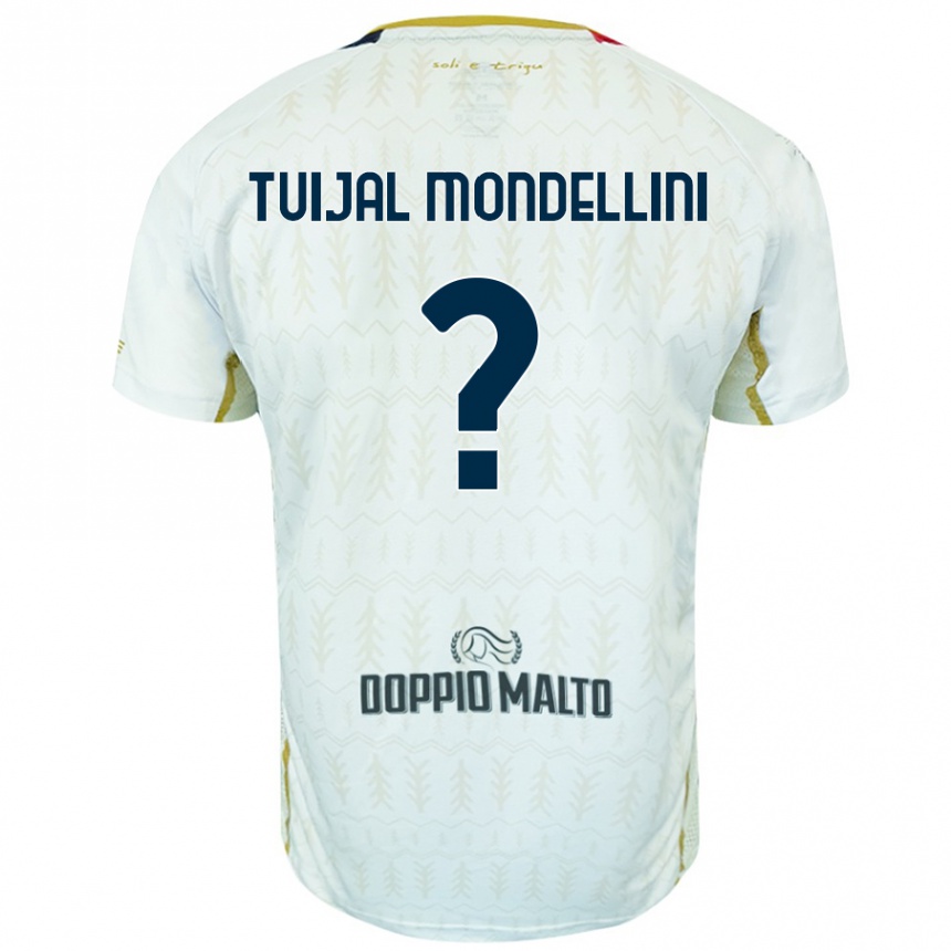 Vaikiškas Luca Tuijal Mondellini #0 Baltas Išvykos Marškinėliai 2024/25 T-Shirt