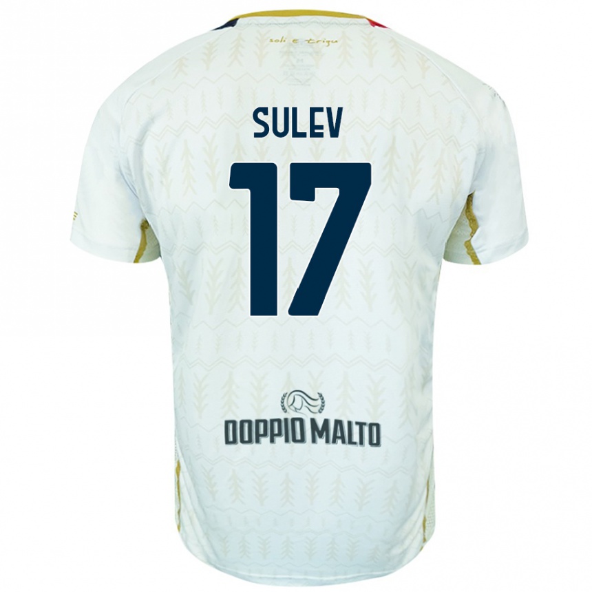 Vaikiškas Ivan Sulev #17 Baltas Išvykos Marškinėliai 2024/25 T-Shirt