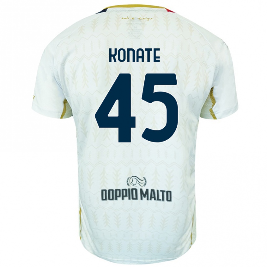 Vaikiškas Ismael Konate #45 Baltas Išvykos Marškinėliai 2024/25 T-Shirt