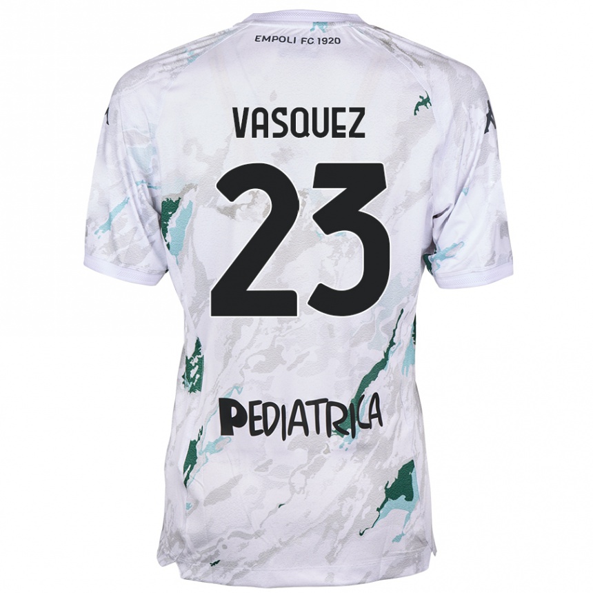 Vaikiškas Devis Vásquez #23 Pilka Išvykos Marškinėliai 2024/25 T-Shirt