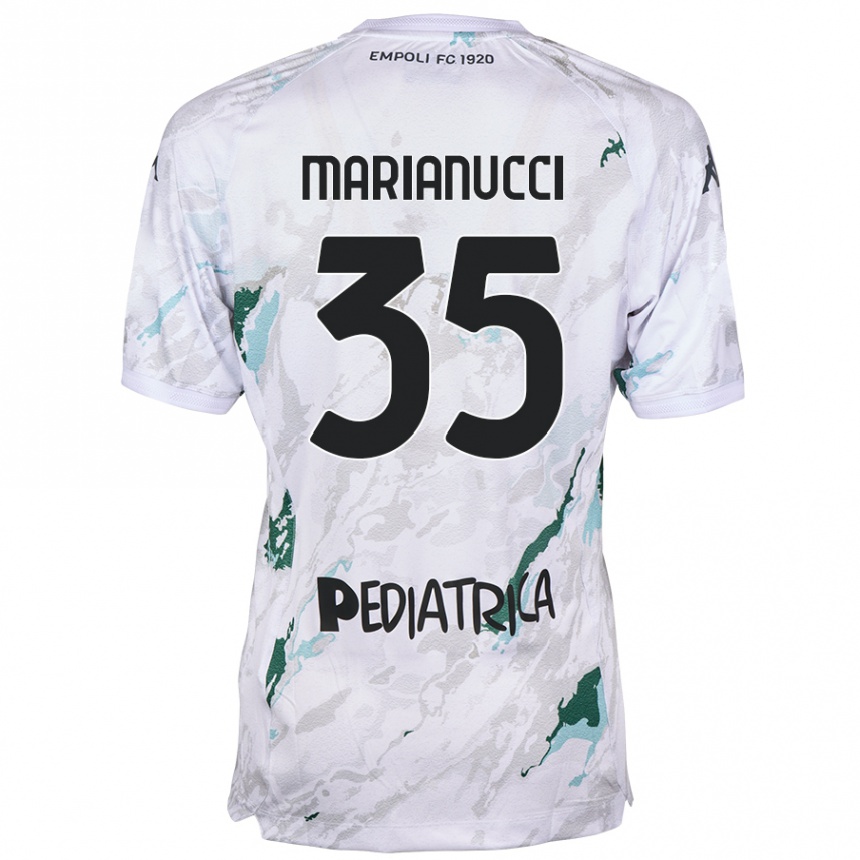 Vaikiškas Luca Marianucci #35 Pilka Išvykos Marškinėliai 2024/25 T-Shirt