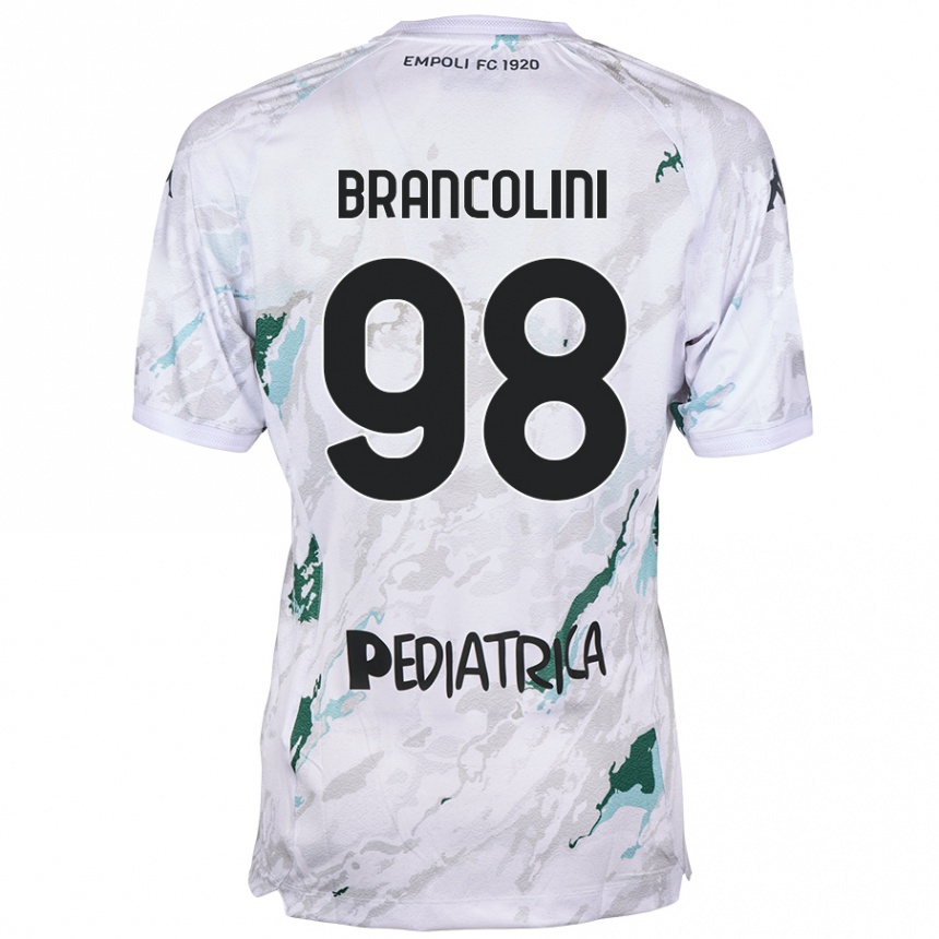 Vaikiškas Federico Brancolini #98 Pilka Išvykos Marškinėliai 2024/25 T-Shirt