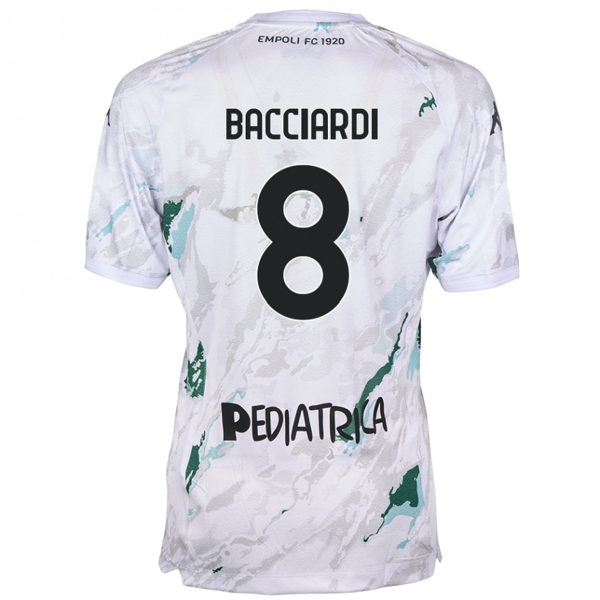 Vaikiškas Andrea Bacciardi #8 Pilka Išvykos Marškinėliai 2024/25 T-Shirt