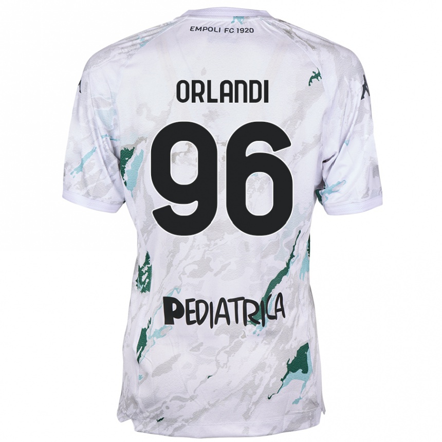 Vaikiškas Andrea Orlandi #96 Pilka Išvykos Marškinėliai 2024/25 T-Shirt