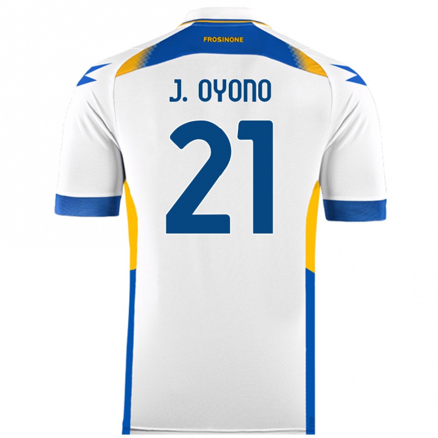 Vaikiškas Jérémy Oyono #21 Baltas Išvykos Marškinėliai 2024/25 T-Shirt