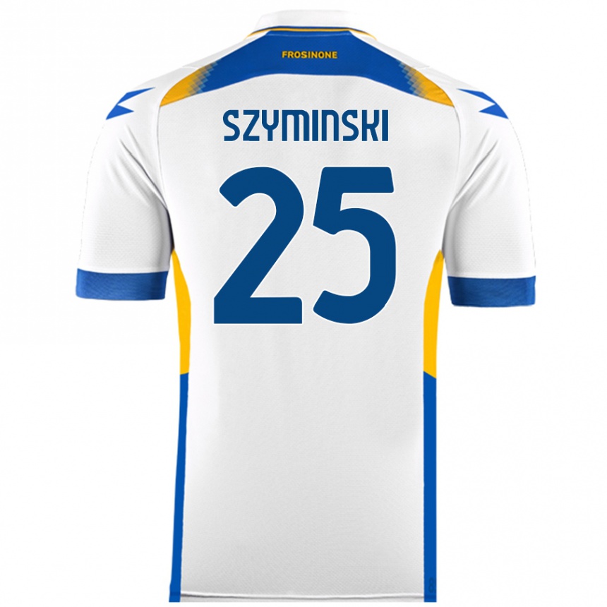 Vaikiškas Przemyslaw Szyminski #25 Baltas Išvykos Marškinėliai 2024/25 T-Shirt