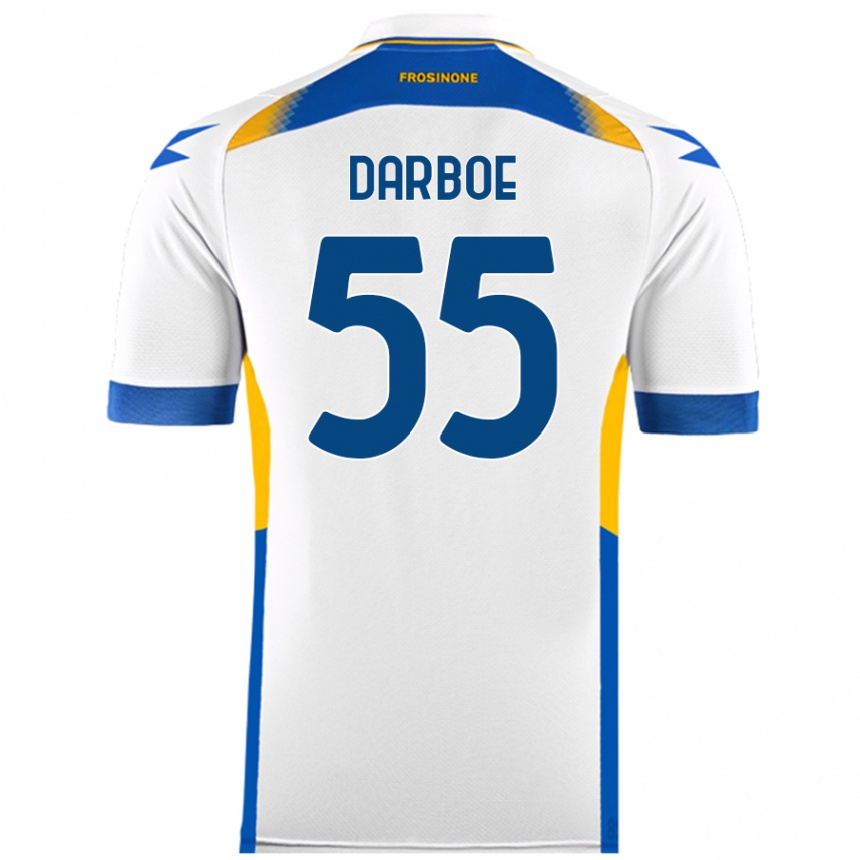 Vaikiškas Ebrima Darboe #55 Baltas Išvykos Marškinėliai 2024/25 T-Shirt