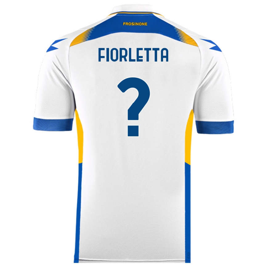 Vaikiškas Gianmarco Fiorletta #0 Baltas Išvykos Marškinėliai 2024/25 T-Shirt