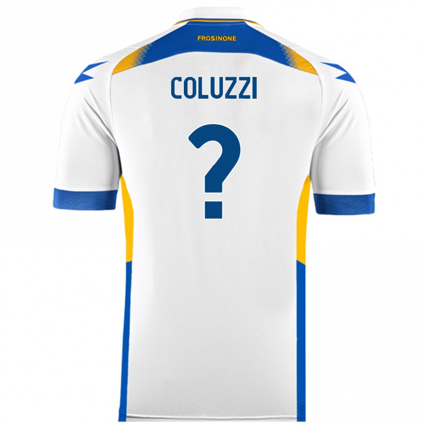 Vaikiškas Alessandro Coluzzi #0 Baltas Išvykos Marškinėliai 2024/25 T-Shirt