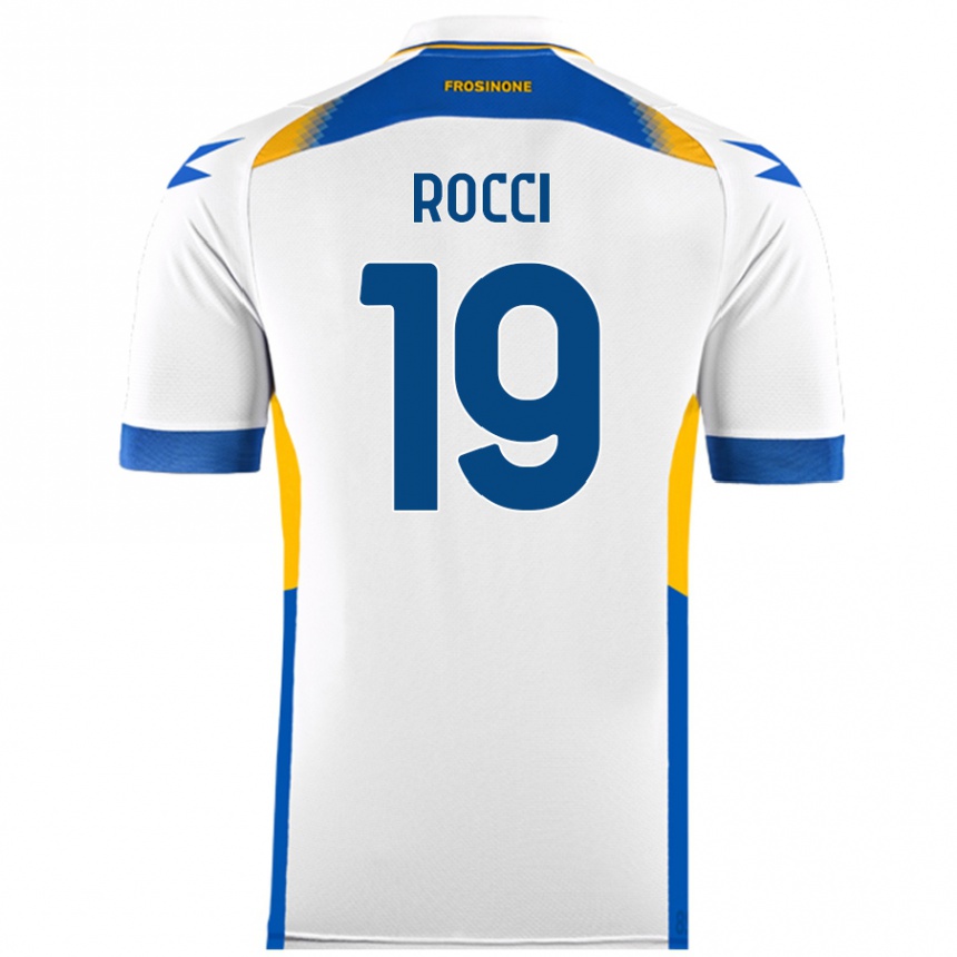 Vaikiškas Valerio Rocci #19 Baltas Išvykos Marškinėliai 2024/25 T-Shirt