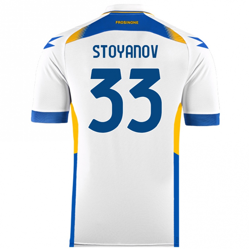 Vaikiškas Steliyan Stoyanov #33 Baltas Išvykos Marškinėliai 2024/25 T-Shirt