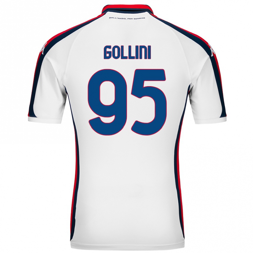 Vaikiškas Pierluigi Gollini #95 Baltas Išvykos Marškinėliai 2024/25 T-Shirt