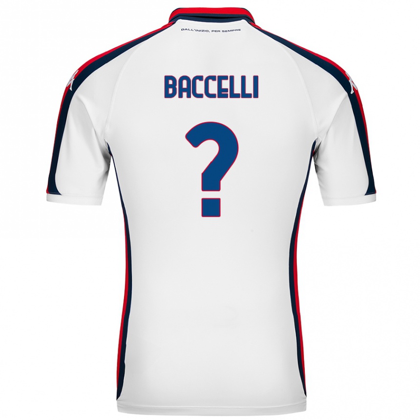 Vaikiškas Pietro Baccelli #0 Baltas Išvykos Marškinėliai 2024/25 T-Shirt