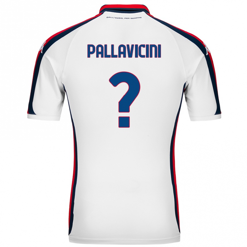 Vaikiškas Matteo Pallavicini #0 Baltas Išvykos Marškinėliai 2024/25 T-Shirt