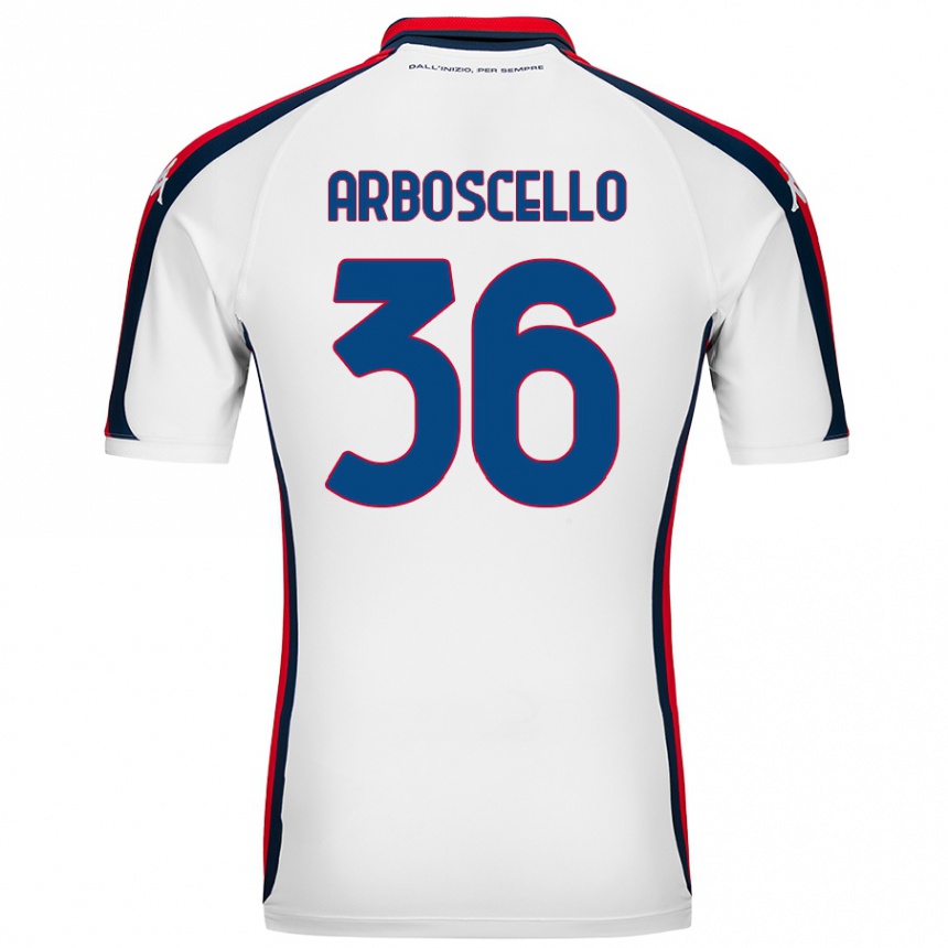 Vaikiškas Riccardo Arboscello #36 Baltas Išvykos Marškinėliai 2024/25 T-Shirt