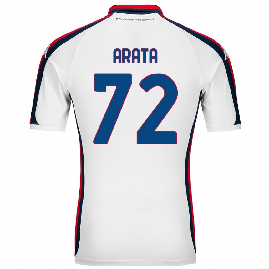 Vaikiškas Stefano Arata #72 Baltas Išvykos Marškinėliai 2024/25 T-Shirt