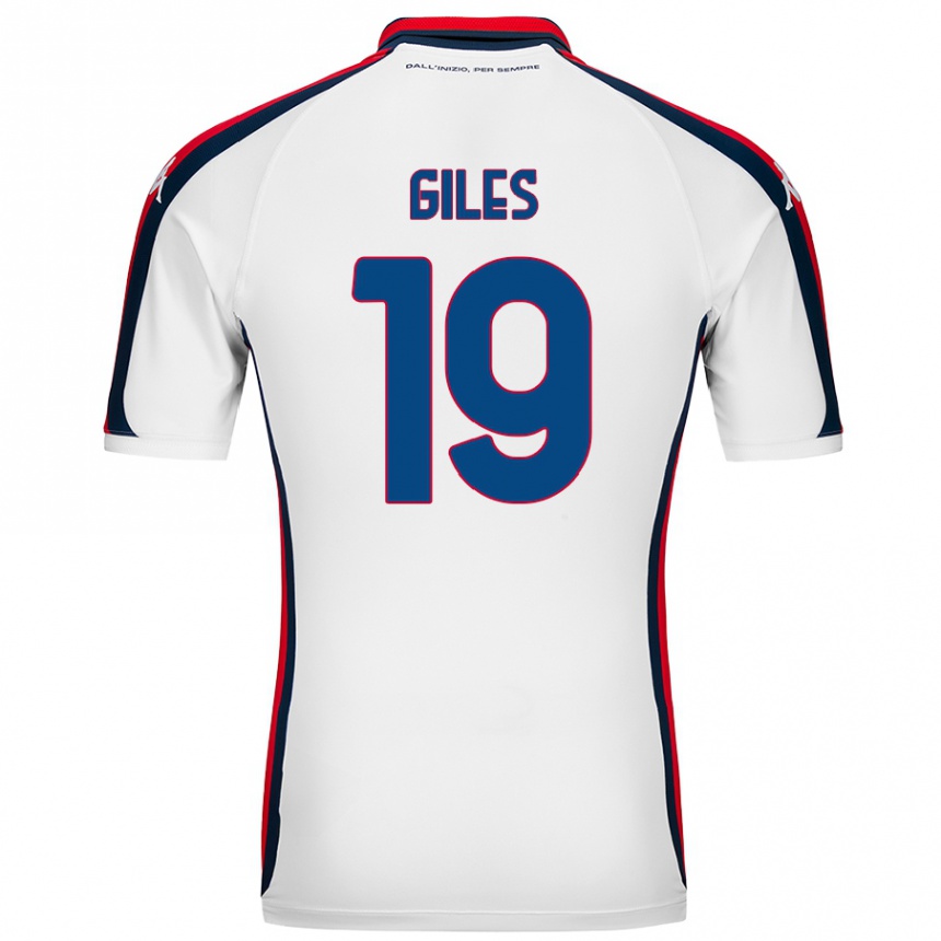 Vaikiškas Heidi Giles #19 Baltas Išvykos Marškinėliai 2024/25 T-Shirt