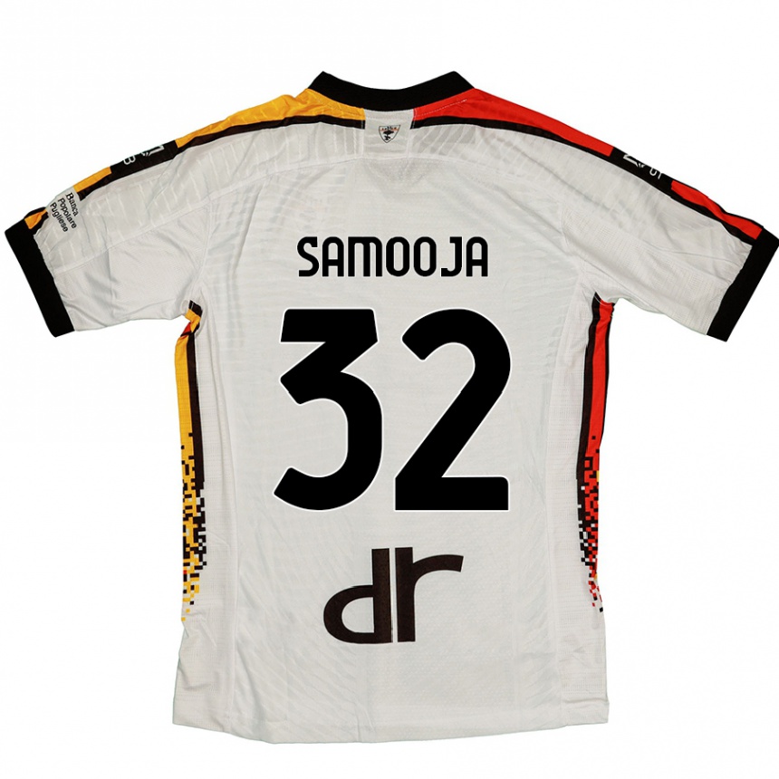 Vaikiškas Jasper Samooja #32 Balta Juoda Išvykos Marškinėliai 2024/25 T-Shirt