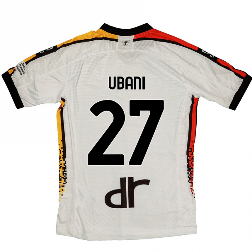 Vaikiškas Marlon Ubani #27 Balta Juoda Išvykos Marškinėliai 2024/25 T-Shirt