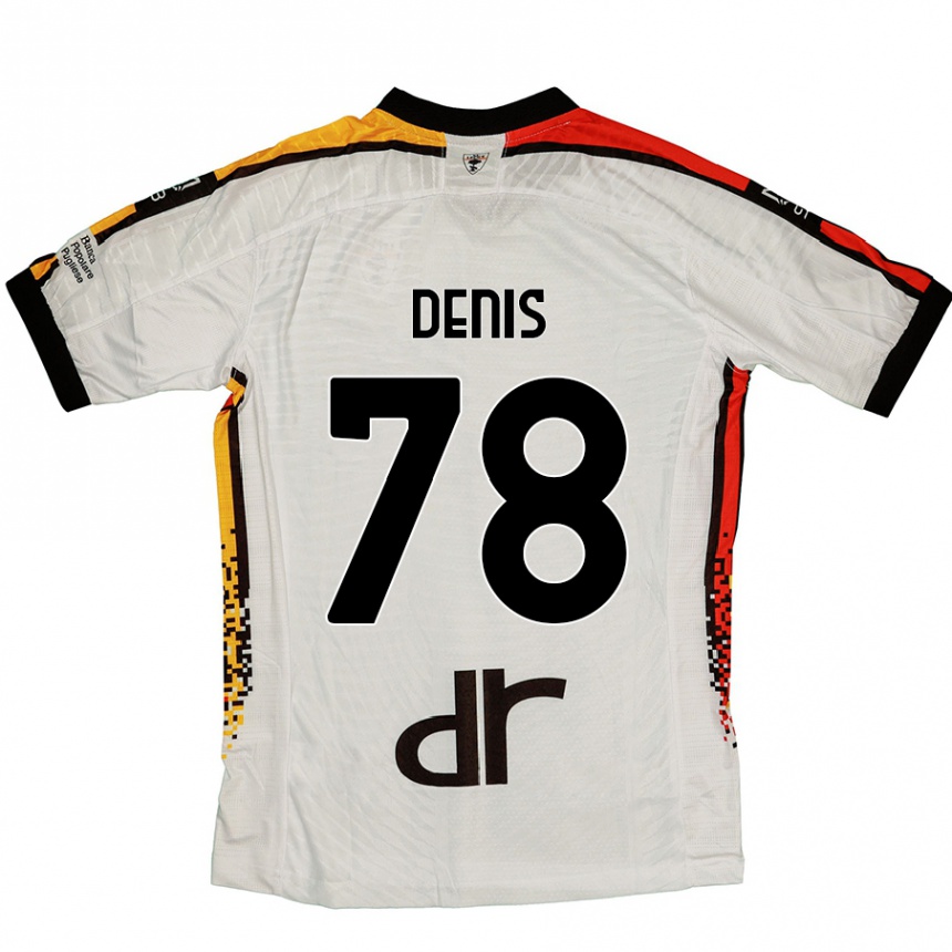 Vaikiškas Max Denis #78 Balta Juoda Išvykos Marškinėliai 2024/25 T-Shirt