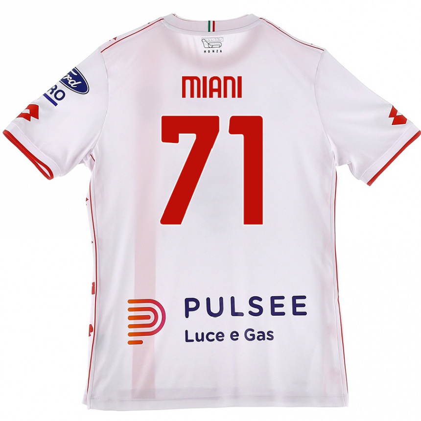 Vaikiškas Arthur Miani #71 Balta Raudona Išvykos Marškinėliai 2024/25 T-Shirt