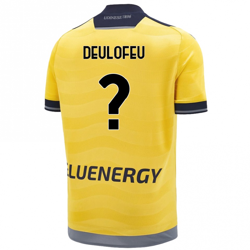 Vaikiškas Gerard Deulofeu #0 Auksinis Išvykos Marškinėliai 2024/25 T-Shirt