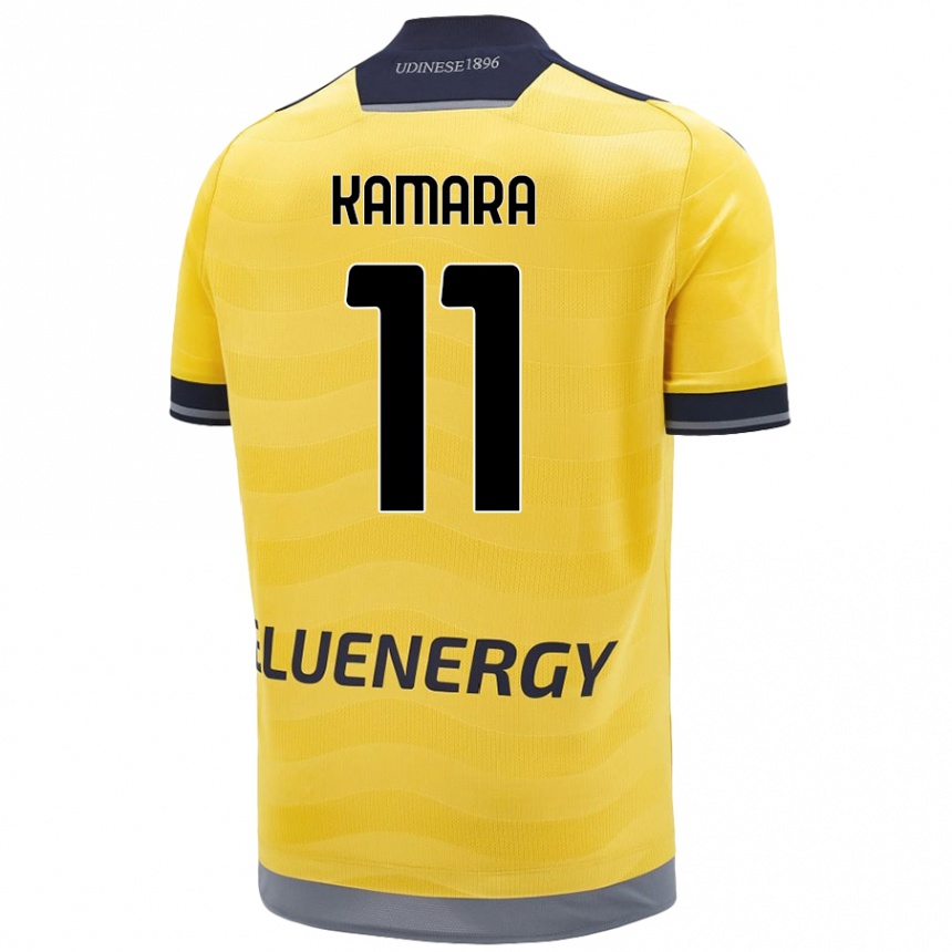 Vaikiškas Hassane Kamara #11 Auksinis Išvykos Marškinėliai 2024/25 T-Shirt