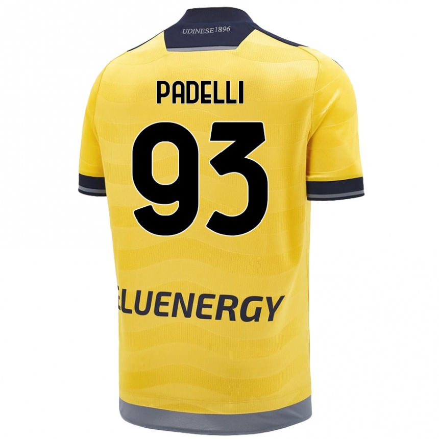 Vaikiškas Daniele Padelli #93 Auksinis Išvykos Marškinėliai 2024/25 T-Shirt