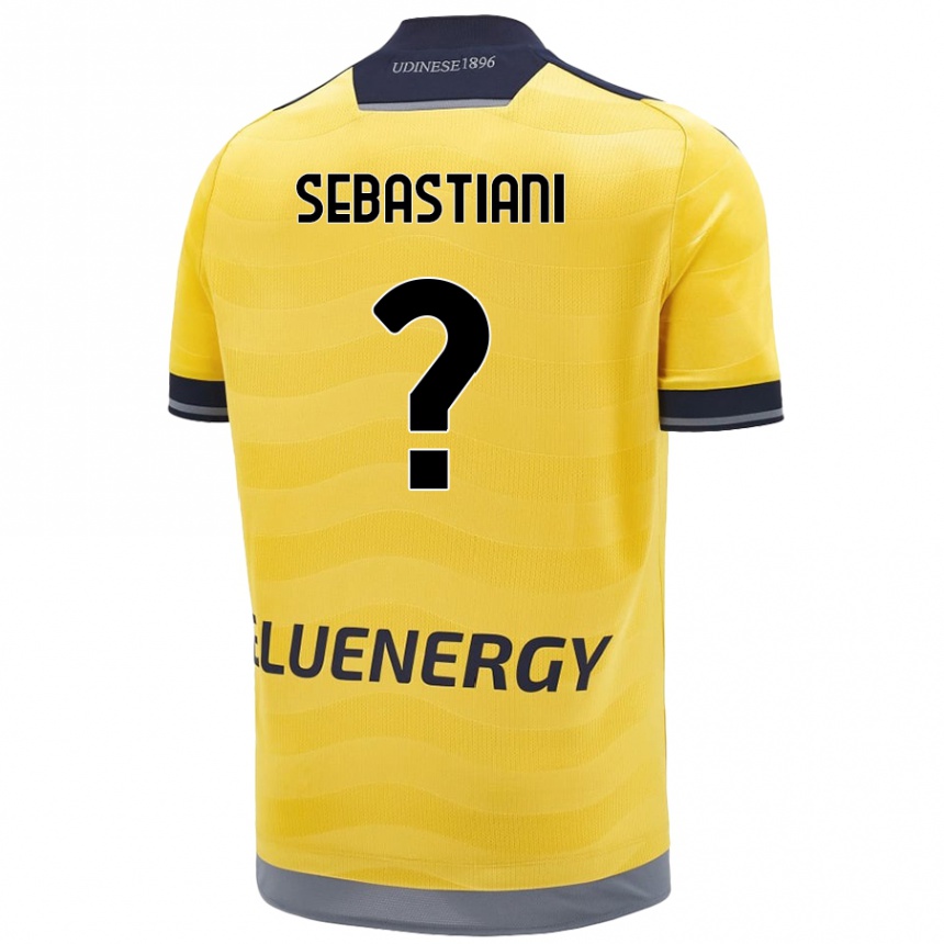 Vaikiškas Josè Alberto Sebastiani #0 Auksinis Išvykos Marškinėliai 2024/25 T-Shirt