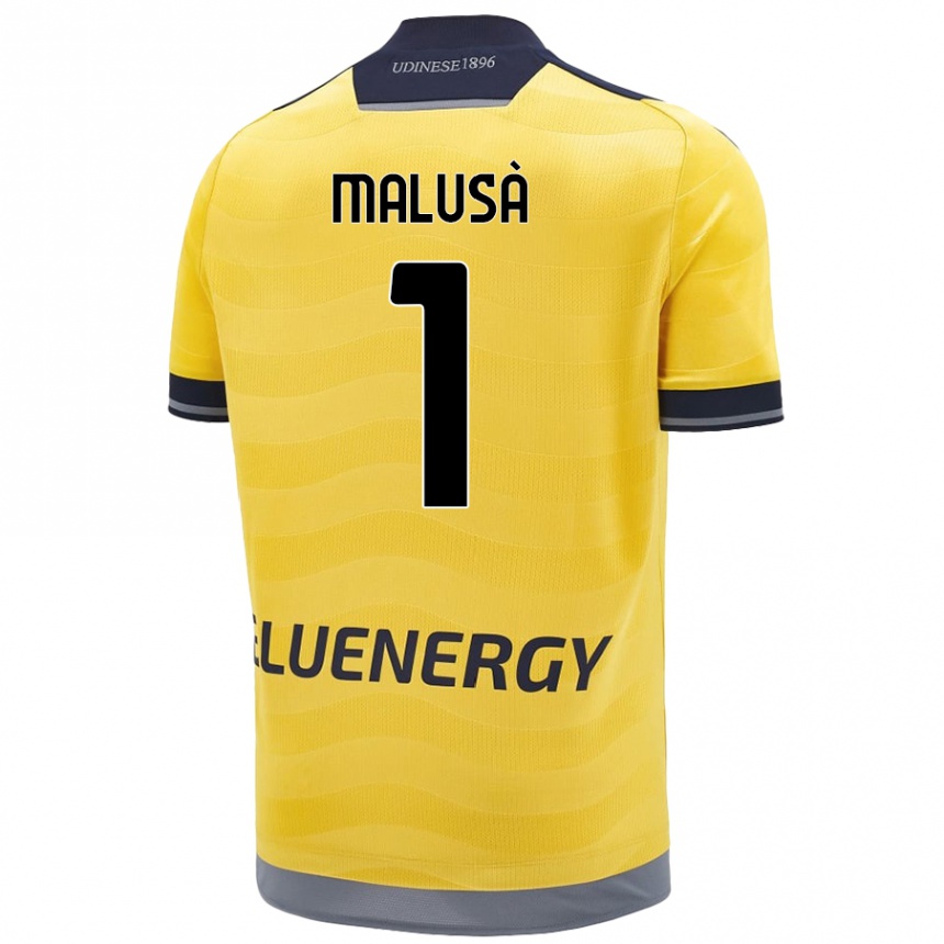 Vaikiškas Joel Malusà #1 Auksinis Išvykos Marškinėliai 2024/25 T-Shirt