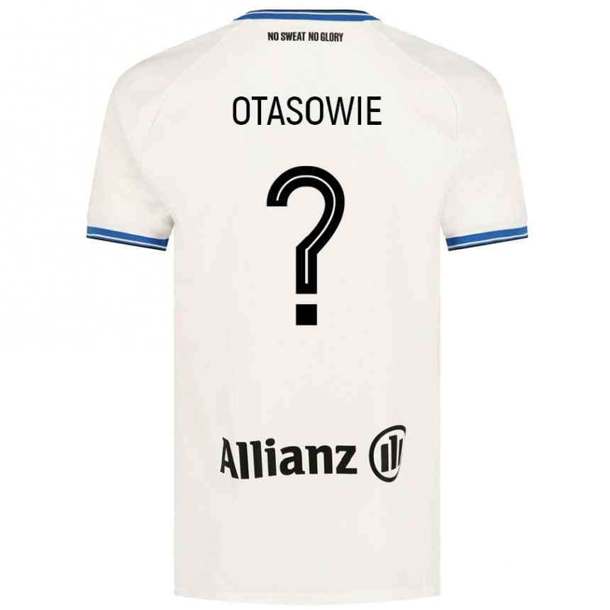 Vaikiškas Owen Otasowie #0 Baltas Išvykos Marškinėliai 2024/25 T-Shirt