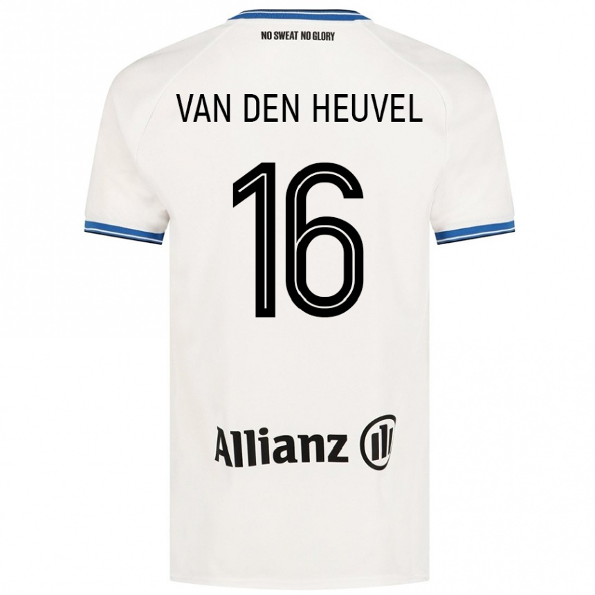 Vaikiškas Dani Van Den Heuvel #16 Baltas Išvykos Marškinėliai 2024/25 T-Shirt