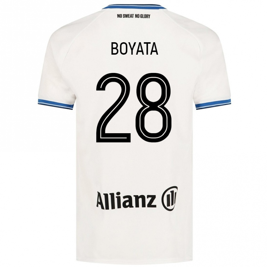 Vaikiškas Dedryck Boyata #28 Baltas Išvykos Marškinėliai 2024/25 T-Shirt