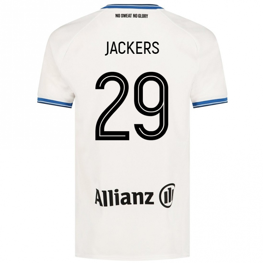 Vaikiškas Nordin Jackers #29 Baltas Išvykos Marškinėliai 2024/25 T-Shirt