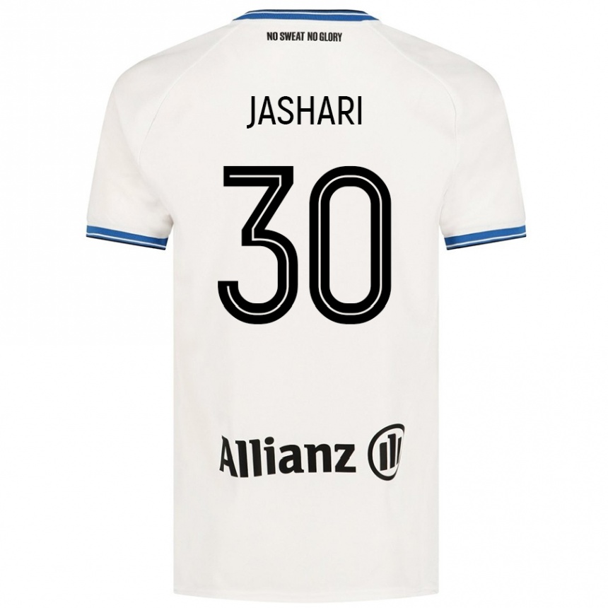 Vaikiškas Ardon Jashari #30 Baltas Išvykos Marškinėliai 2024/25 T-Shirt