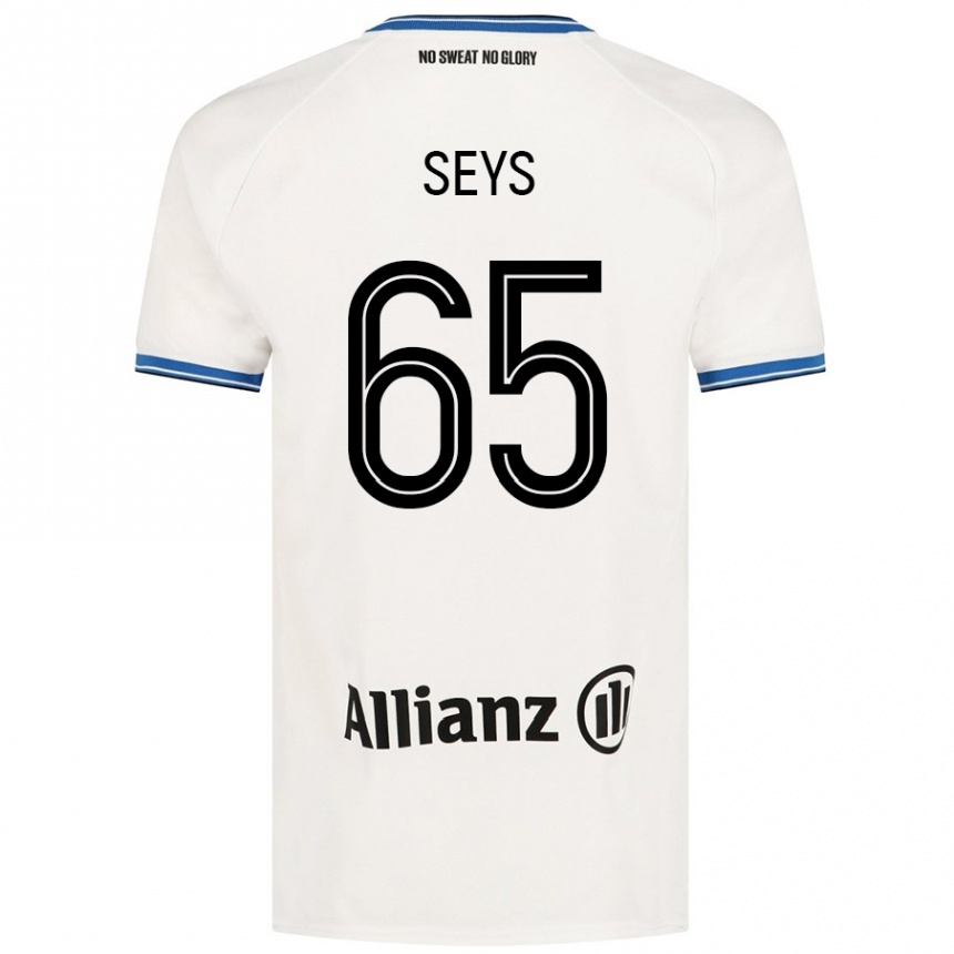 Vaikiškas Joaquin Seys #65 Baltas Išvykos Marškinėliai 2024/25 T-Shirt