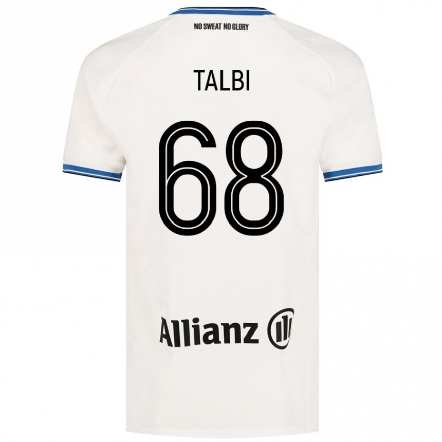 Vaikiškas Chemsdine Talbi #68 Baltas Išvykos Marškinėliai 2024/25 T-Shirt