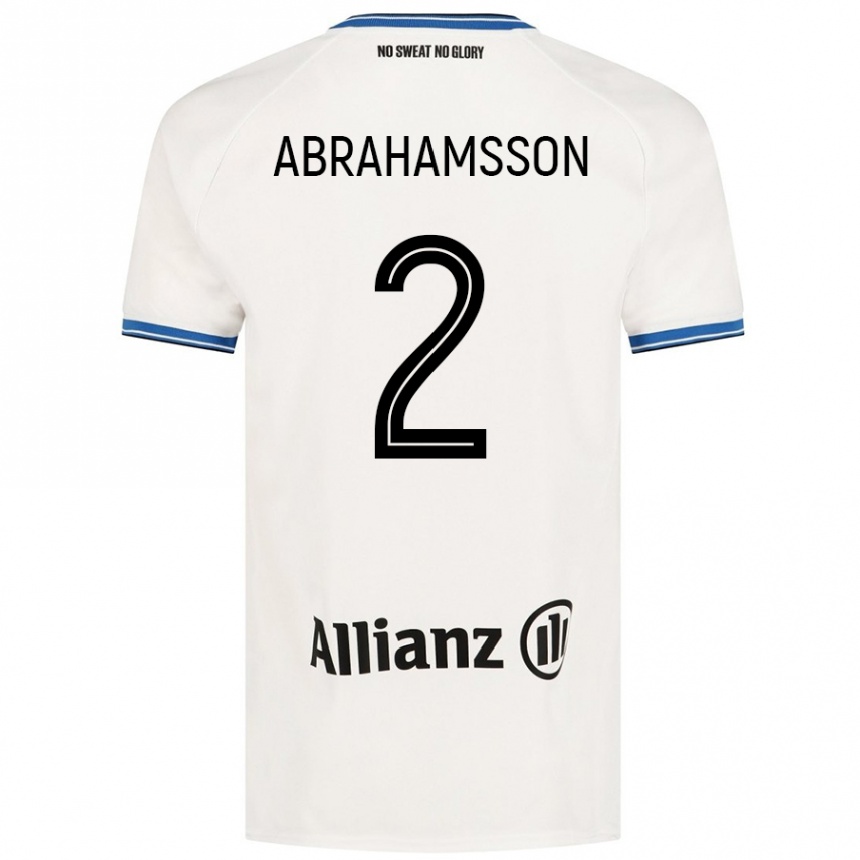 Vaikiškas Sejde Abrahamsson #2 Baltas Išvykos Marškinėliai 2024/25 T-Shirt