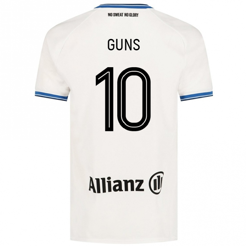 Vaikiškas Celien Guns #10 Baltas Išvykos Marškinėliai 2024/25 T-Shirt