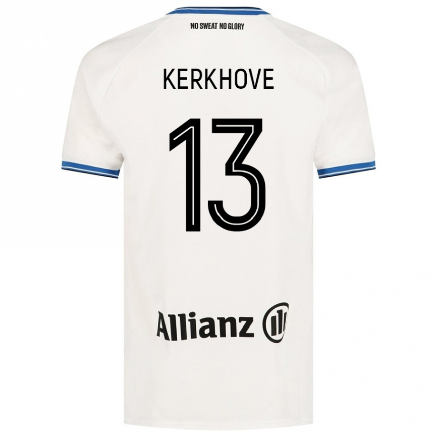 Vaikiškas Angel Kerkhove #13 Baltas Išvykos Marškinėliai 2024/25 T-Shirt