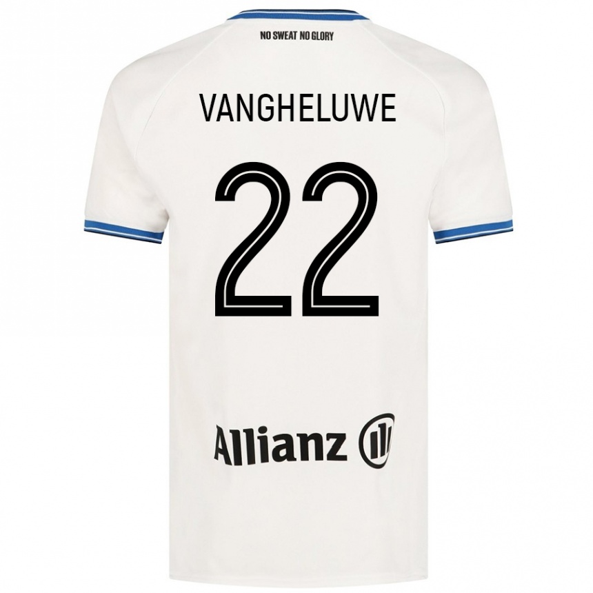 Vaikiškas Jody Vangheluwe #22 Baltas Išvykos Marškinėliai 2024/25 T-Shirt