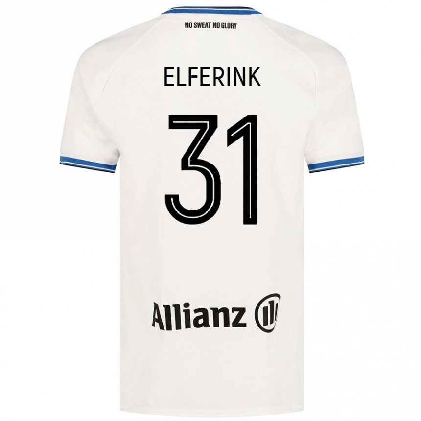 Vaikiškas Marie Elferink #31 Baltas Išvykos Marškinėliai 2024/25 T-Shirt