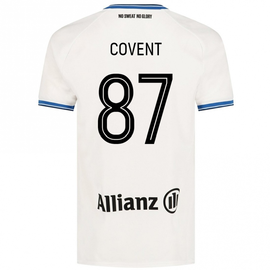 Vaikiškas Jorijn Covent #87 Baltas Išvykos Marškinėliai 2024/25 T-Shirt