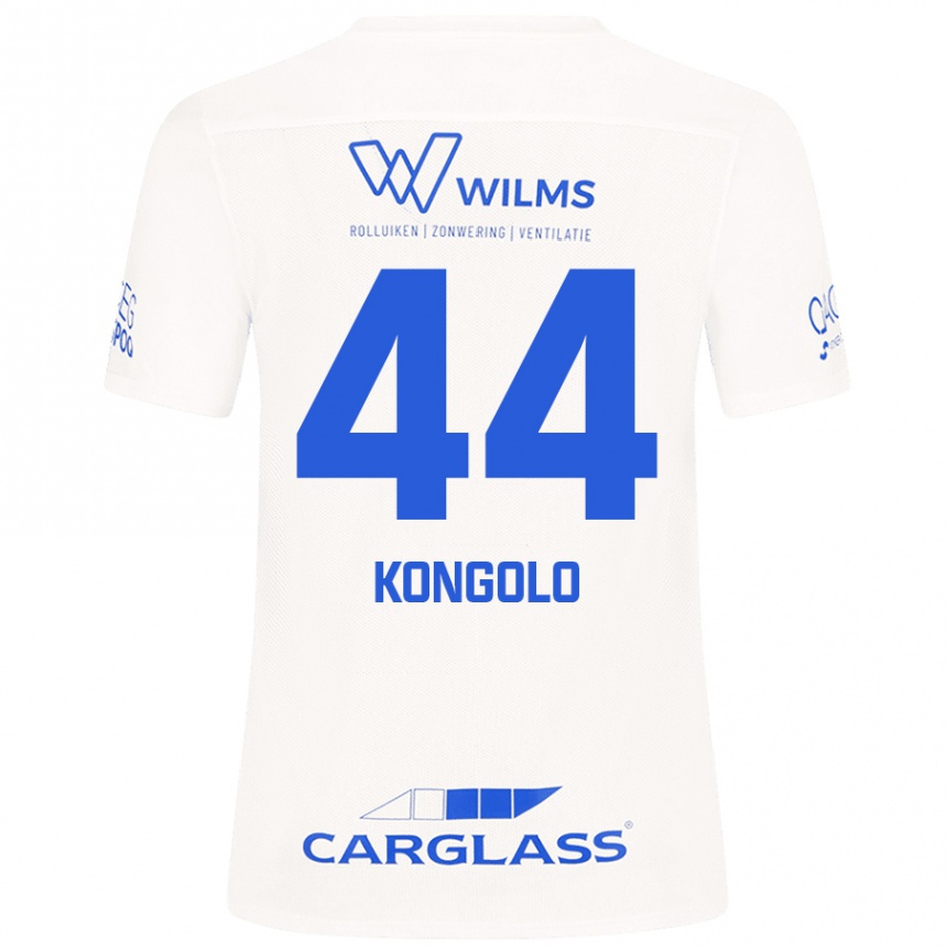 Vaikiškas Josue Kongolo #44 Baltas Išvykos Marškinėliai 2024/25 T-Shirt