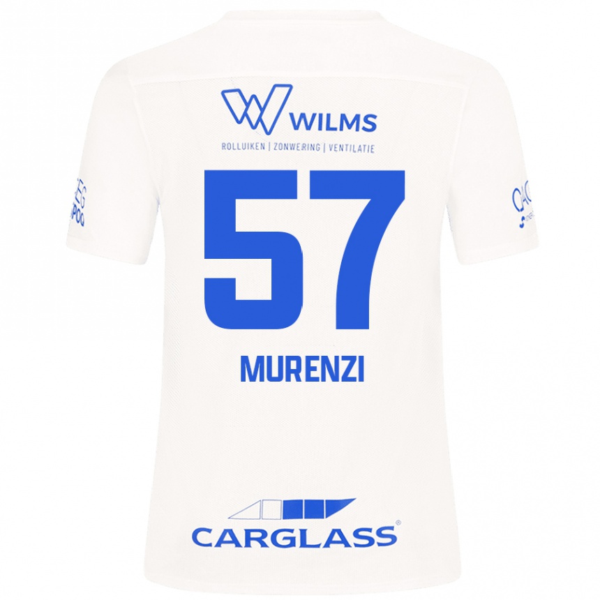 Vaikiškas Aaron Murenzi #57 Baltas Išvykos Marškinėliai 2024/25 T-Shirt