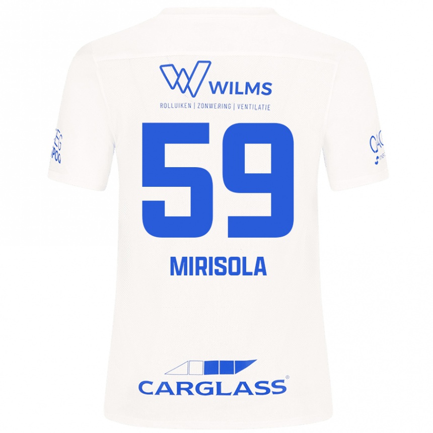 Vaikiškas Robin Mirisola #59 Baltas Išvykos Marškinėliai 2024/25 T-Shirt