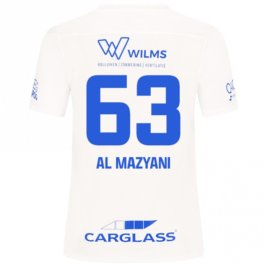 Vaikiškas Faissal Al Mazyani #63 Baltas Išvykos Marškinėliai 2024/25 T-Shirt