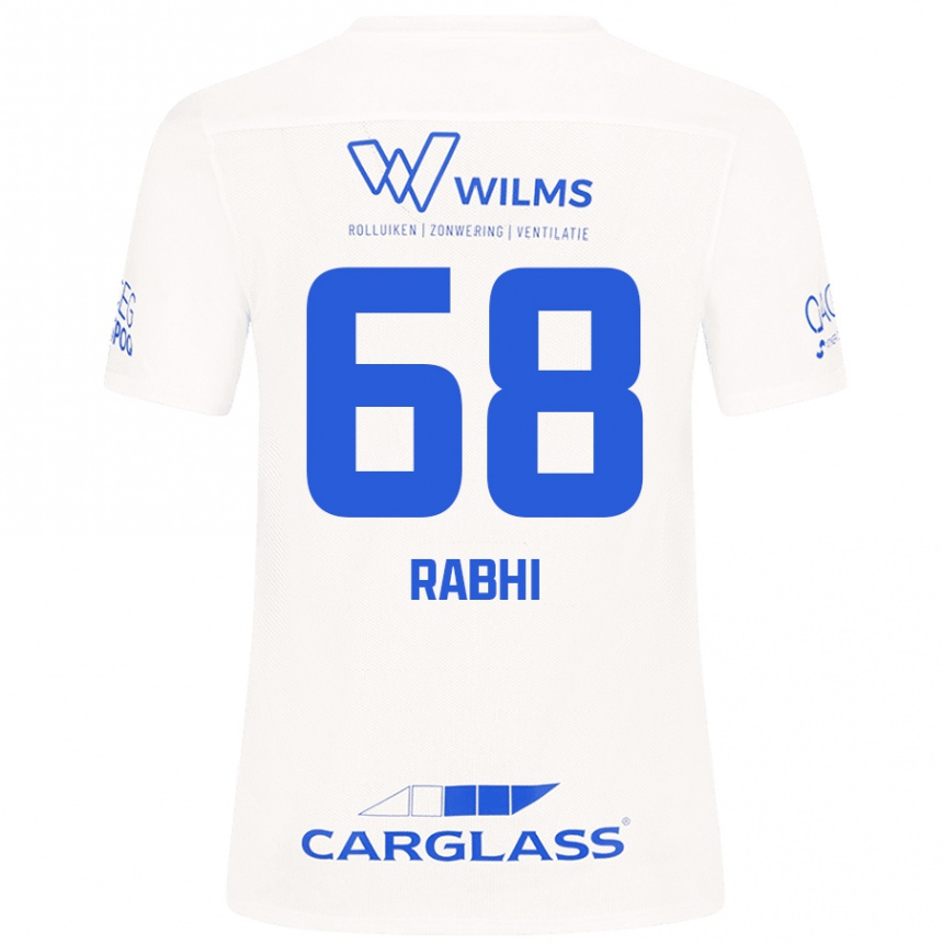 Vaikiškas Ayman Rabhi #68 Baltas Išvykos Marškinėliai 2024/25 T-Shirt